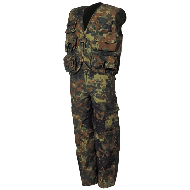 Set haine pentru copii, compus din pantaloni si vesta BW camo