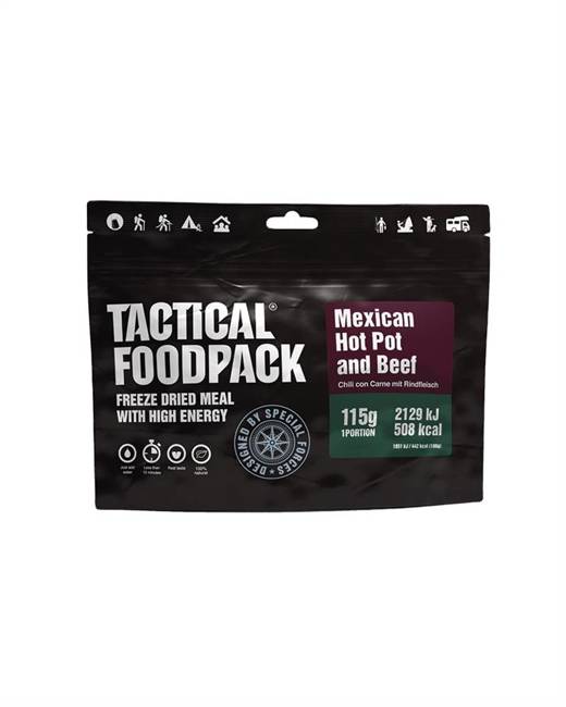 TACTICAL FOODPACK® - MÂNCARE MEXICANĂ CU CARNE DE VITĂ