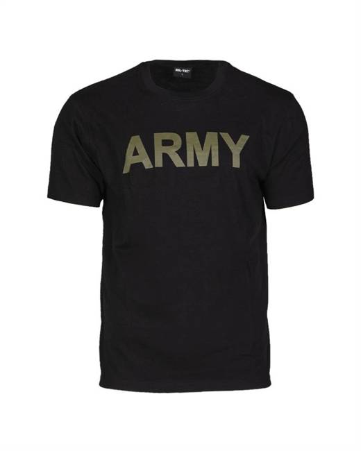 TRICOU "ARMY" - MIL-TEC® - NEGRU