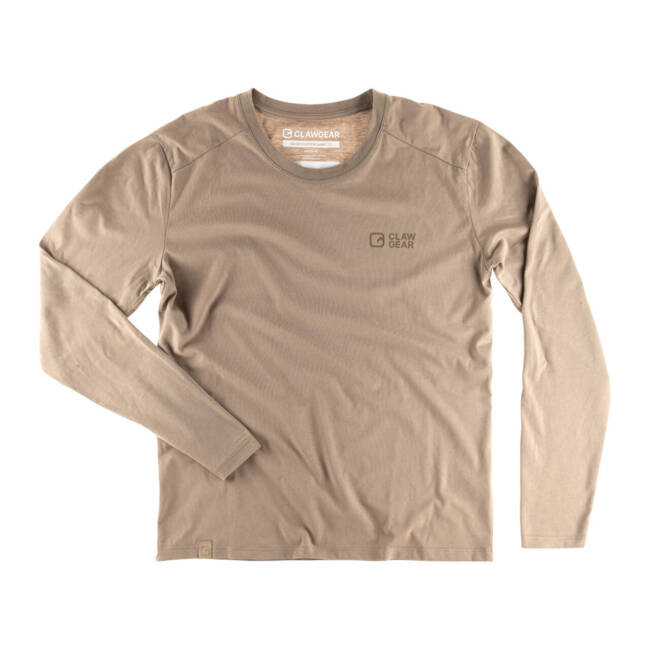 TRICOU BASIC CU MANECA LUNGA - KHAKI - CLAWGEAR 