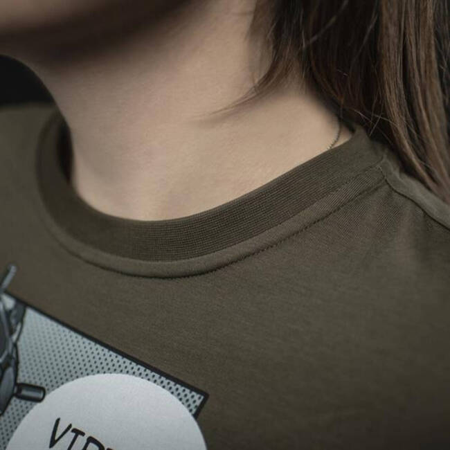 TRICOU COMICS DRONE GIRL - DARK OLIVE - M-TAC