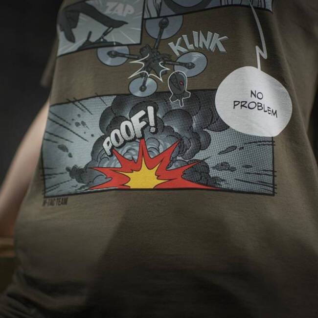 TRICOU COMICS DRONE GIRL - DARK OLIVE - M-TAC