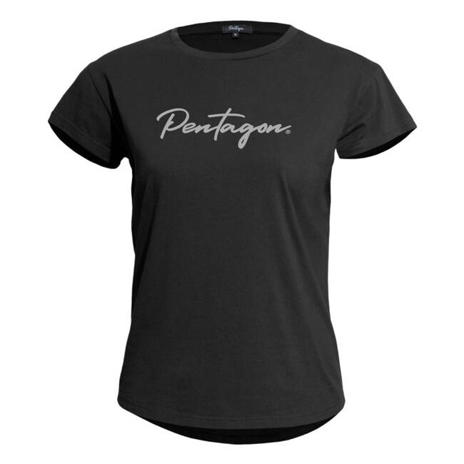 TRICOU DAMA WHISPER - CALLIGRAPHY - NEGRU - PENTAGON