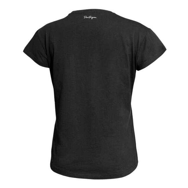 TRICOU DAMA WHISPER - CALLIGRAPHY - NEGRU - PENTAGON