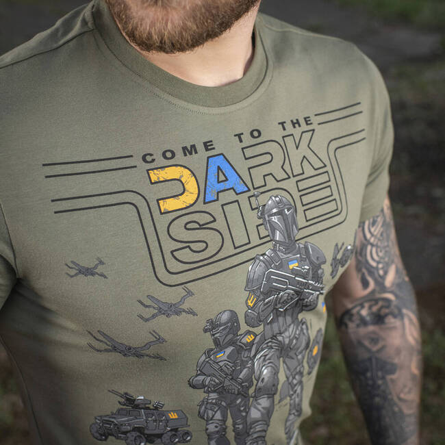 TRICOU DARK SIDE - LIGHT OLIVE - M-TAC