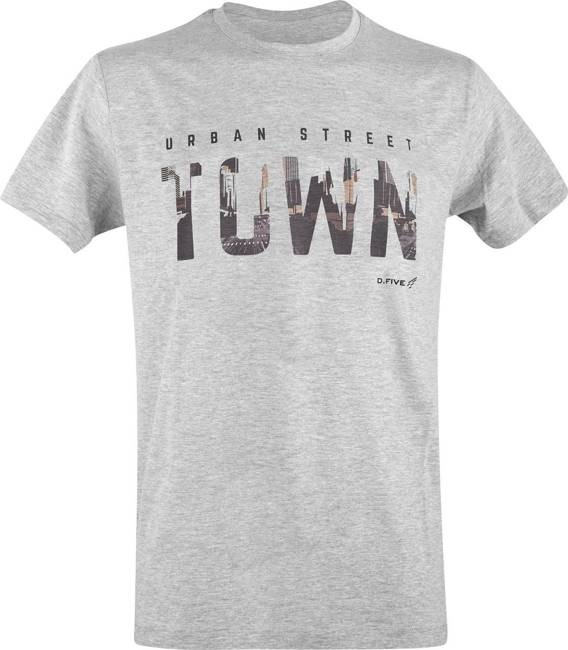 TRICOU DIN BUMBAC ORGANIC "TOWN" - GRI