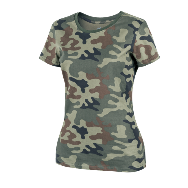 TRICOU DIN BUMBAC PENTRU FEMEI - Helikon-Tex - PL WOODLAND