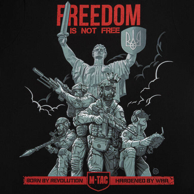 TRICOU FREEDOM - NEGRU - M-TAC