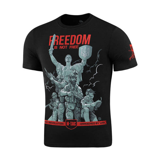 TRICOU FREEDOM - NEGRU - M-TAC