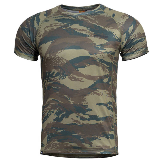 TRICOU FUNCTIONAL - BODY SHOCK - Pentagon - GR CAMO (Greek Lizard)