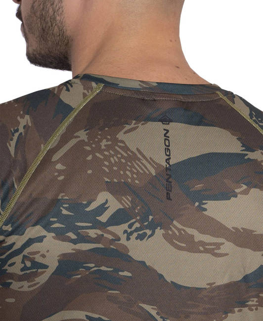 TRICOU FUNCTIONAL - BODY SHOCK - Pentagon - GR CAMO (Greek Lizard)