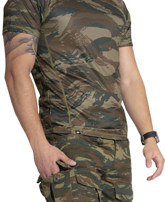 TRICOU FUNCTIONAL - BODY SHOCK - Pentagon - GR CAMO (Greek Lizard)