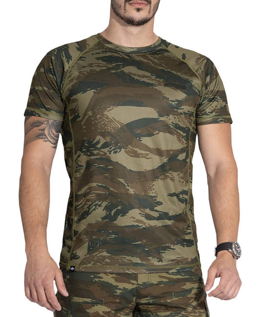 TRICOU FUNCTIONAL - BODY SHOCK - Pentagon - GR CAMO (Greek Lizard)