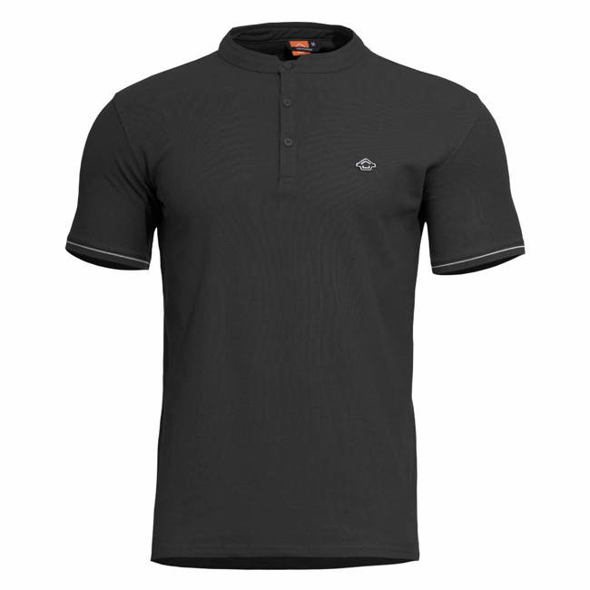 TRICOU - "LEVANTES HENLEY STRIPES" - PENTAGON® - NEGRU