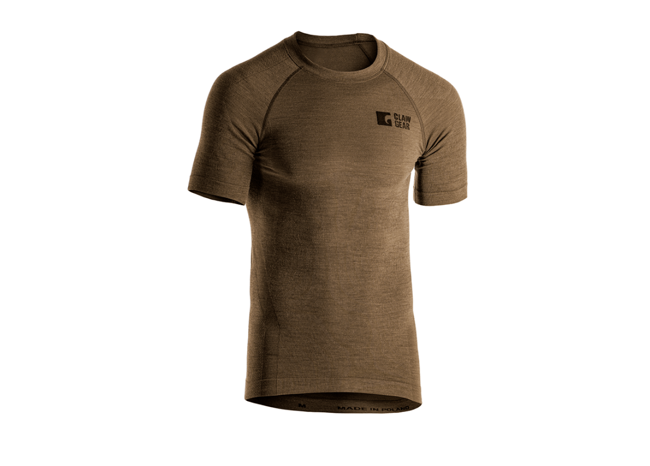 TRICOU MERINO FARA CUSATURI - STONEGREY OLIVE