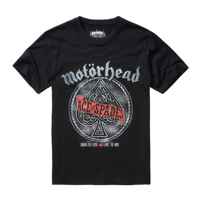 TRICOU MOTÖRHEAD DIN BUMBAC CU IMPRIMARE ACE OF SPADES - NEGRU - BRANDIT