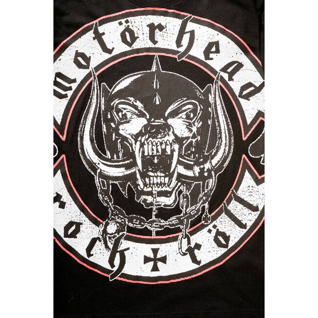 TRICOU MOTÖRHEAD DIN BUMBAC CU IMPRIMARE ROCK RÖLL - NEGRU - BRANDIT