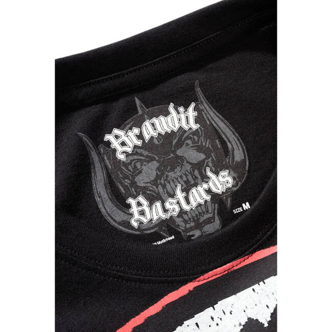 TRICOU MOTÖRHEAD DIN BUMBAC CU IMPRIMARE ROCK RÖLL - NEGRU - BRANDIT