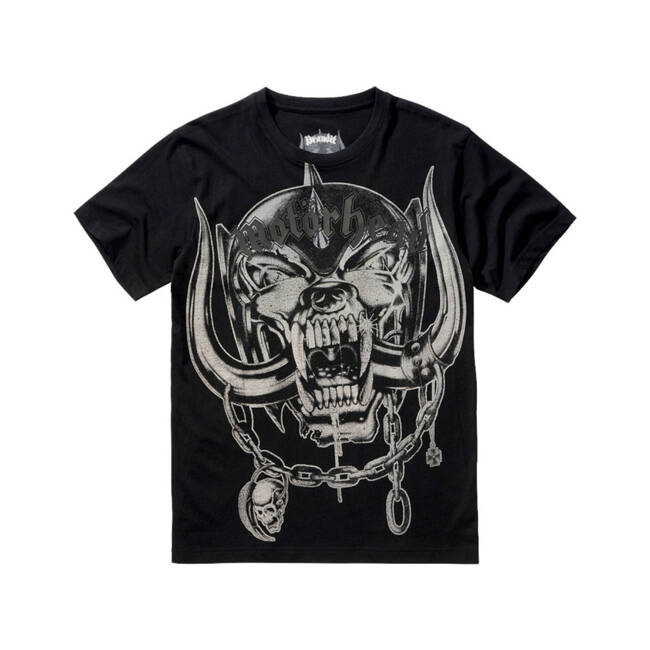 TRICOU MOTÖRHEAD DIN BUMBAC CU IMPRIMARE WARPIG - NEGRU - BRANDIT