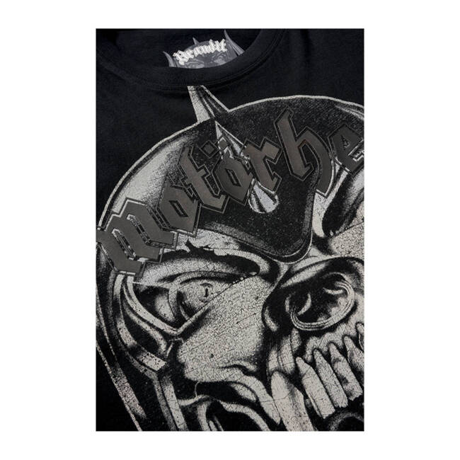 TRICOU MOTÖRHEAD DIN BUMBAC CU IMPRIMARE WARPIG - NEGRU - BRANDIT