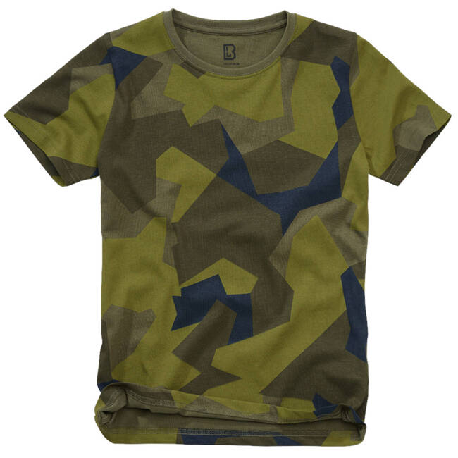 TRICOU PENTRU COPII DIN BUMBAC - SWEDISH CAMO - BRANDIT