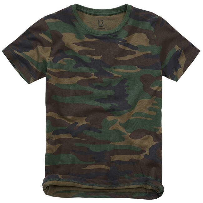 TRICOU PENTRU COPII DIN BUMBAC - WOODLAND - BRANDIT