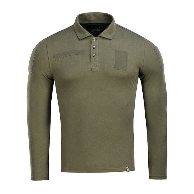 TRICOU POLO TACTIC CU MANECA LUNGA 65/35 - ARMY OLIVE - M-TAC