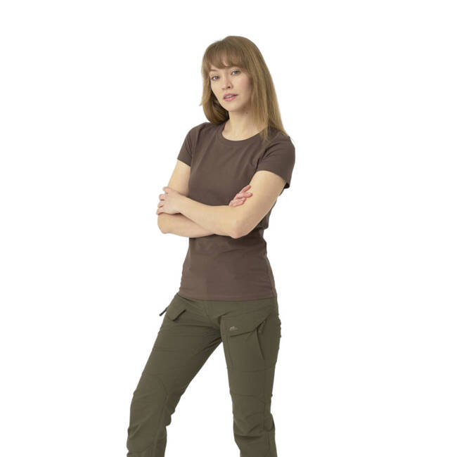 TRICOU SLIM DIN BUMBAC ORGANIC PENTRU FEMEI - KHAKI - HELIKON-TEX