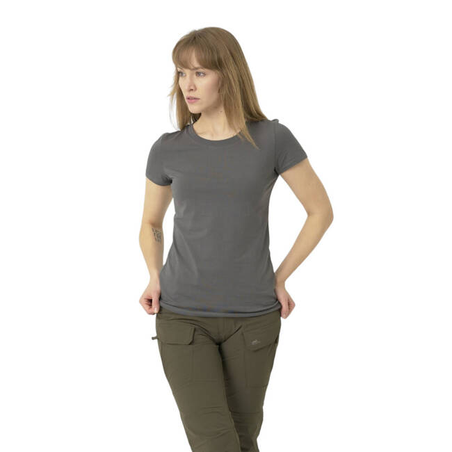 TRICOU SLIM DIN BUMBAC ORGANIC PENTRU FEMEI - SHADOW GREY - HELIKON-TEX