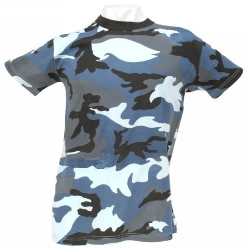 TRICOU US SKYBLUE CAMO 