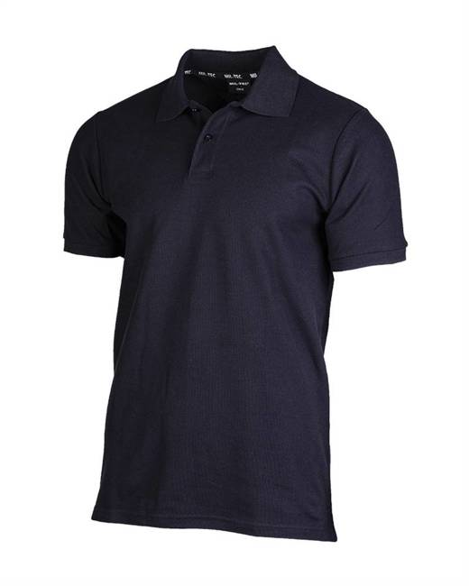 Tricou Polo negru Pikee - Mil-Tec