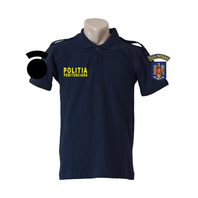 Tricou polo POLITIA PENITENCIARA ANP bleumarin cu epoleti