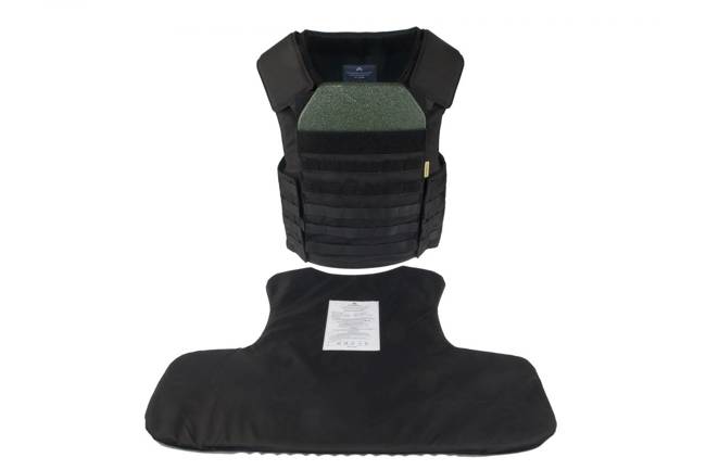 VESTĂ TACTICĂ DE PROTECȚIE BALISTICĂ - CU SISTEM "MOLLE" - CHROMIUM® TACTICAL II - ANORAK® - NEAGRĂ