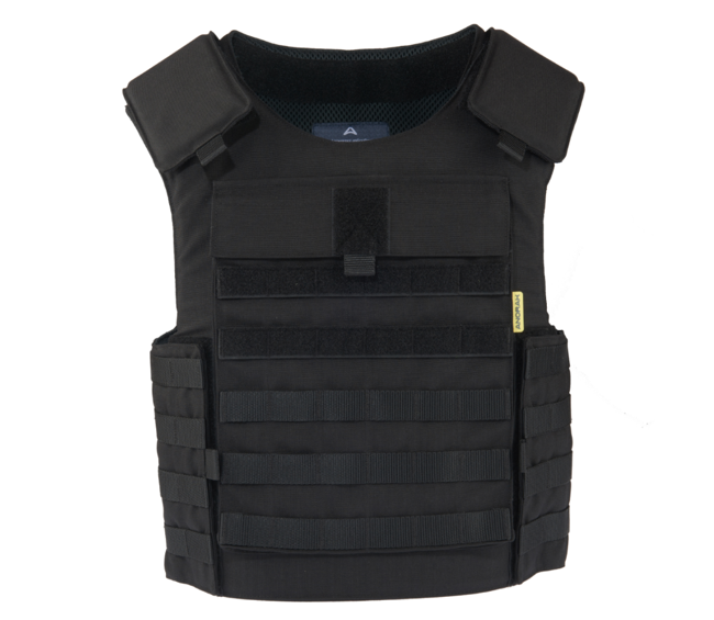 VESTĂ TACTICĂ DE PROTECȚIE BALISTICĂ - CU SISTEM "MOLLE" - CHROMIUM® TACTICAL II - ANORAK® - NEAGRĂ