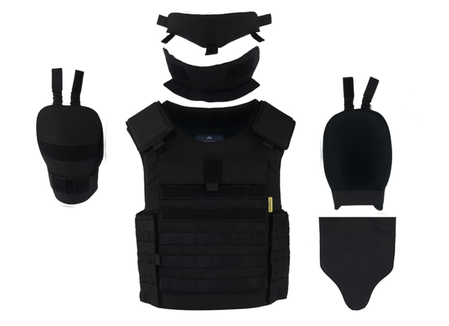 VESTĂ TACTICĂ DE PROTECȚIE BALISTICĂ - CU SISTEM "MOLLE" - CHROMIUM® TACTICAL II - ANORAK® - NEAGRĂ