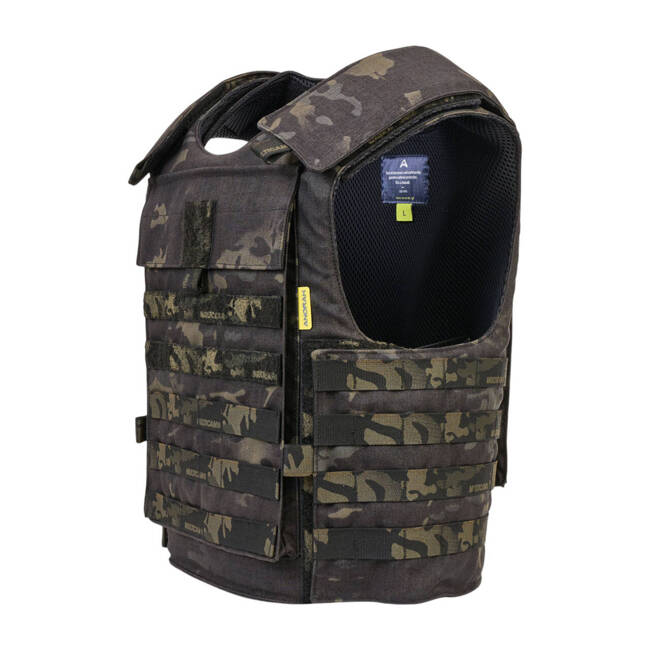 VESTA TACTICA DE PROTECTIE BALISTICA - CU SISTEM "MOLLE" - TACTICAL II - FR/BK/SH - ANORAK - MULTICAM BLACK