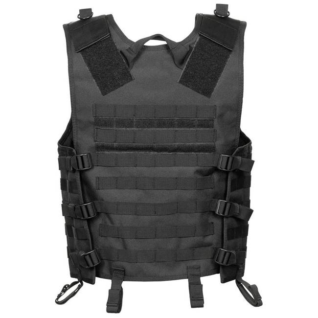 VESTĂ TACTICĂ MODULARĂ - "MOLLE LIGHT" - MFH® - NEGRU