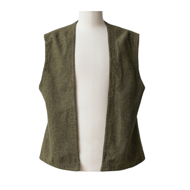 VESTA VINTAGE DIN LANA - SURPLUS MILITAR ARMATA OLANDEZA - ANII '60 - VERDE OD - IN STARE BUNA