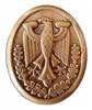 ECUSON ORIGINAL DIN METAL, GERMAN PENTRU CUREA, BRONZ  - CA NOU