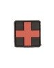 EMBLEMA, PATCH 3D CU VELCRO - PRIM AJUTOR - Mil-Tec - NEGRU - SMALL