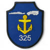 Emblema Grupul 325 Sprijin Logistic - contur alb