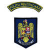 Emblema Politia Penitenciara, cu aplicare Velcro (cu scai) - varianta pentru tricou