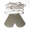 TABLITE US SILVER DOG TAGS SET W/ CHAINS IMPORT