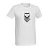 TRICOU DIN BUMBAC IMPRIMAT CU GRAD MILITAR - SCSE - ALB - DEFCON5