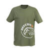 TRICOU DIN BUMBAC IMPRIMAT - DOUBLE LOGOS - VERDE OD - DEFCON5